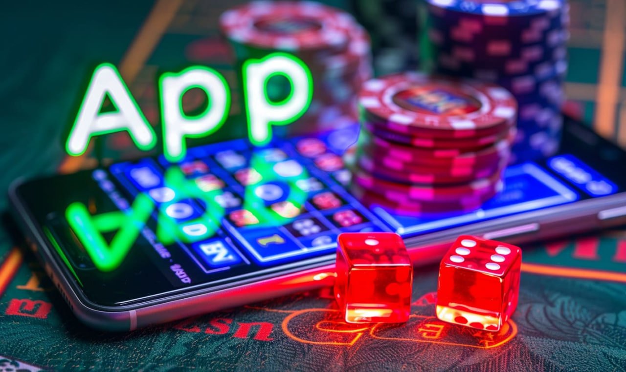 Layar interaktif meja blackjack dengan opsi hit, stand, double down, dan split